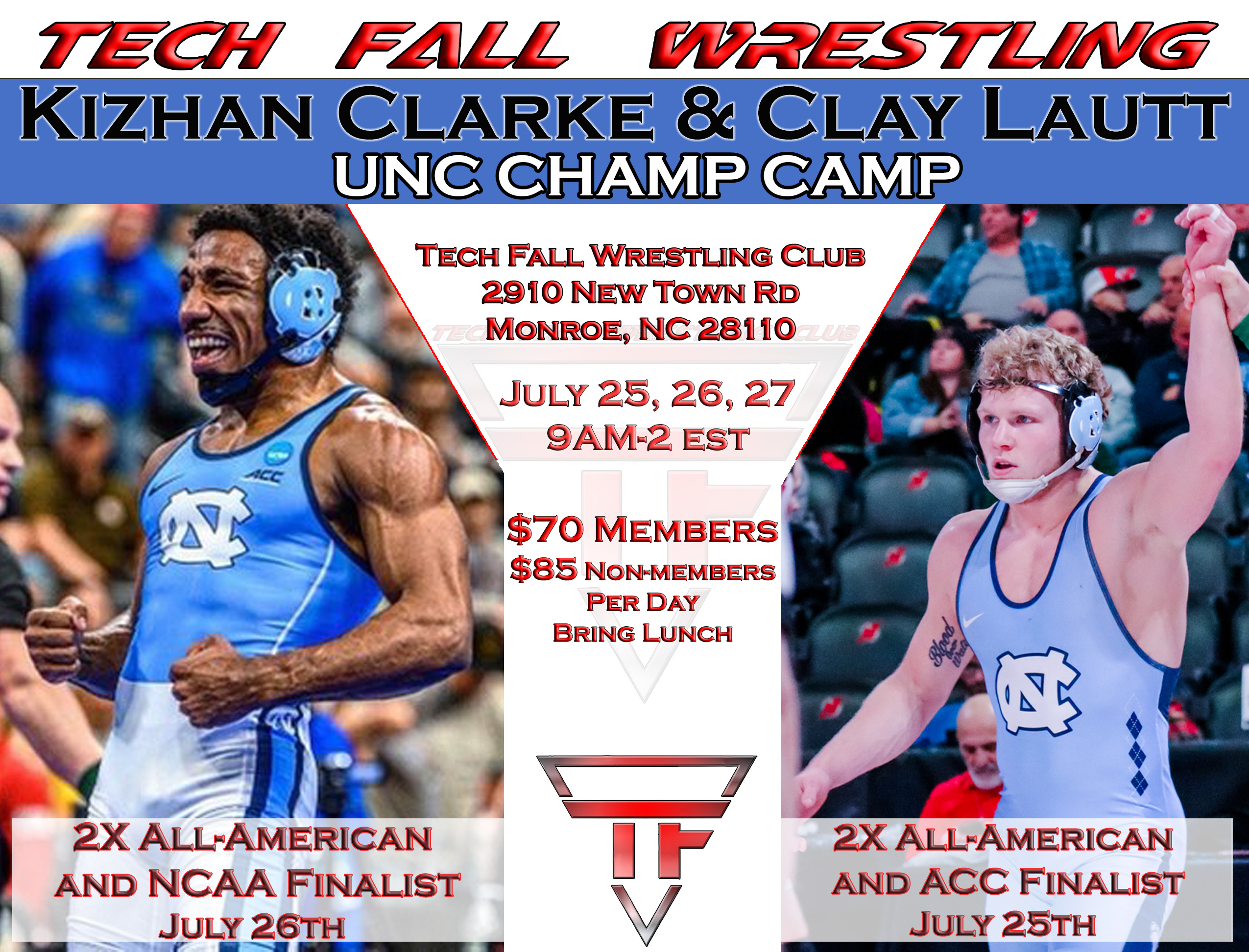 Wrestling Camps NC Wrestling Camps Tech Fall Wrestling Camps Union